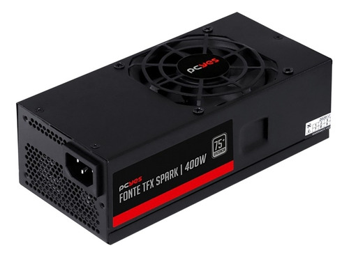 Fonte 400w Tfx Para Gabinete Slim 75+ Pfc Ativo Pcyes Spark