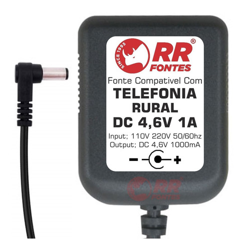 Fonte Carregador 4,6v 700ma Telefone Celular Rural Cromus