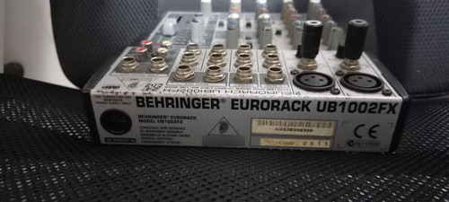 Mesa De Som Behringer Eurorack 1002 Fx 6 Canais