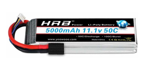 Bateria Lipo 11.1v 5000mah 50c 3s Hrb