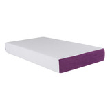 Colchón Cuna Bebé Baby Good Memory Foam 140 X 95 Color Blanco Y Morado