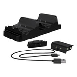 Estación De Carga Doble Usb Con 2 Baterías For Xbox One Gam