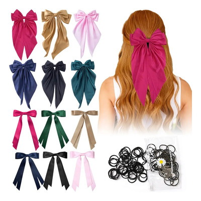 12pcs Moños Lazo Listón Satin Moda Coquette Tendencia Color Neutral | MercadoLibre