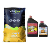 Sustrato Vitaflor Lightmix 50lt Con Top Bloom 1lt Bud 250ml