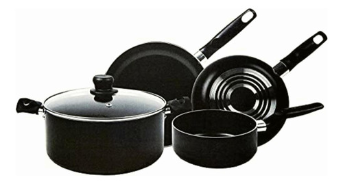 Inicia 5pz Negro Set De Cocina