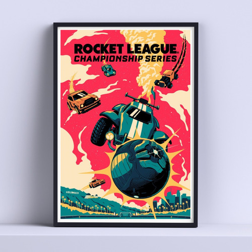 Cuadro Rocket League Championship 30x40cm Listo P Colgar