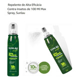 Repelente Insetos Mosquito 10h Icaridina Sunlau -kit 2 Peças