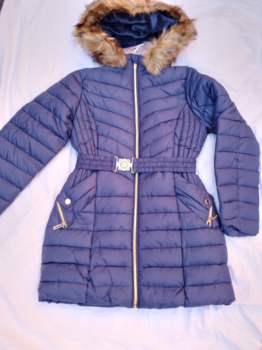 Campera Inflada Con Piel Tapado Impermeable Niña Importado