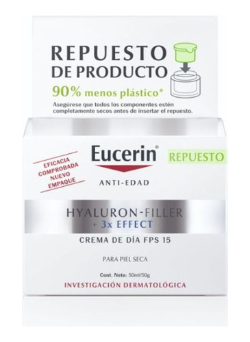 Crema De Día Eucerin Refill Hyaluron-filler Fps15 50ml