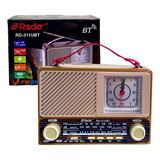 Radio Portatil Retro Vintage Recargable A Pilas