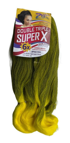  Kit 2 Cabelo Pacotão Jumbão Superx C/400 Gramas P/tranças 