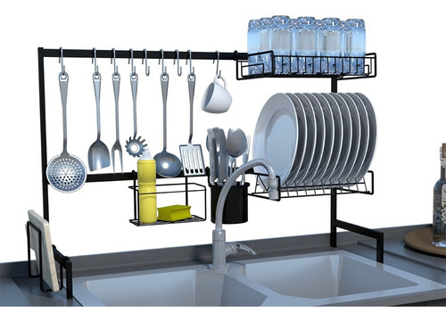 Cozinha Suspensa Modular Autosustentável Escorredor 20 Peças