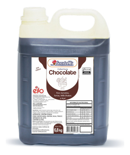 Cobertura Sorvetemix Chocolate  Ello C/ 7 Kg