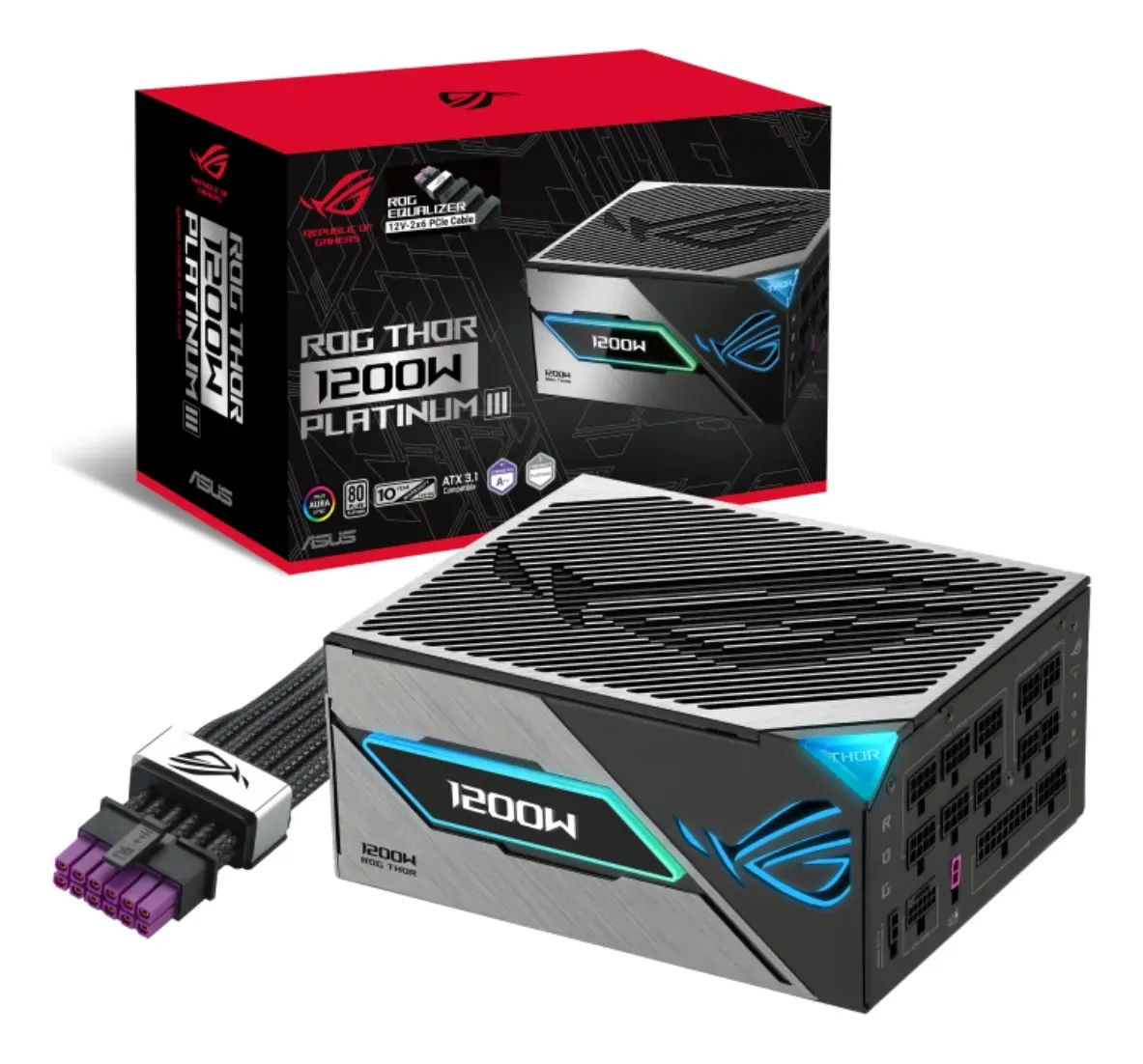 FUENTE ASUS ROG THOR 1200W 80 PLUS PLATINUM III OLED
