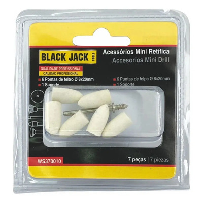 Accesorio Torno Mini Drill 6 Puntas Felpa Soporte Black Jack | MercadoLibre