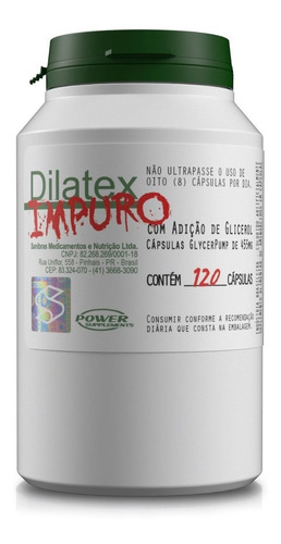 Dilatex Impuro 120 Caps - Nova Fórmula - Original Com Nota