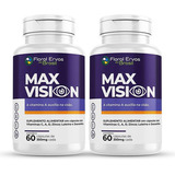 Max Vision 2x 60 Cáps. Luteína Zeaxantina Vitamina A C E Zn