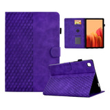 Funda De Piel Morada Para Samsung Galaxy Tab A7 T500/t505 20