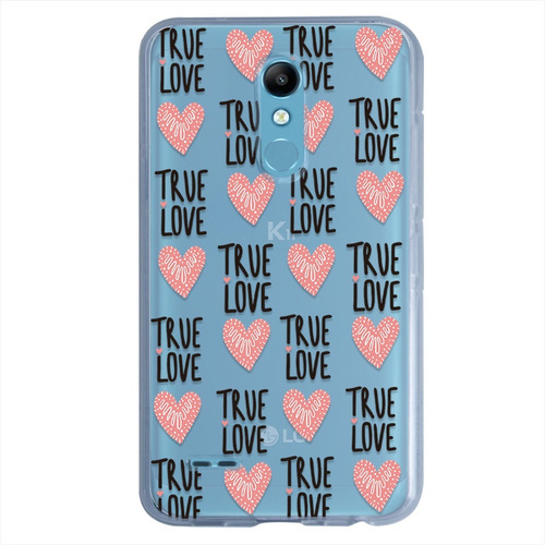 Funda LG Antigolpes Patrón De Corazones True Love