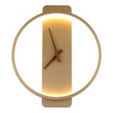 Reloj De Pared Moderno Ronda De Oro