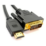 Cable Hdmi A Dvi 24+1 Adptador Pc Tv Full Hd 2 Metros Netmak