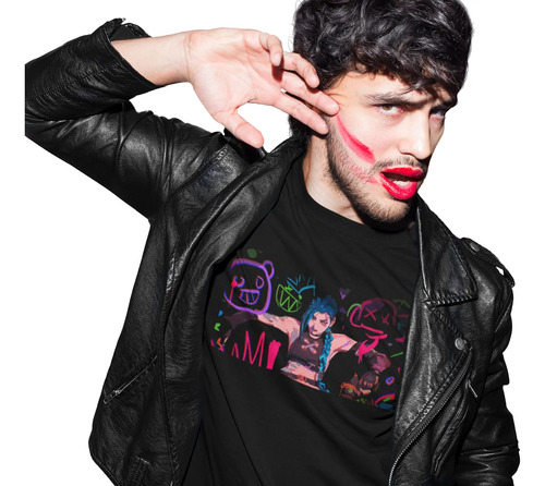 Playera Arcane Jinx Colores Calidad Tela E Imagen Premium.