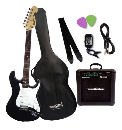 Guitarra Tagima Memphis Mg 32 Bk Kit Completo Com Afinador