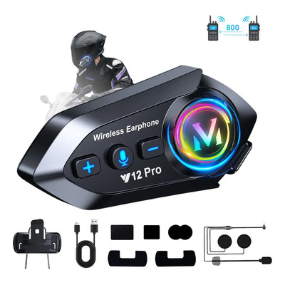 Audifonos Para Casco Bluetooth Casco Y12pro Impermeables | MercadoLibre