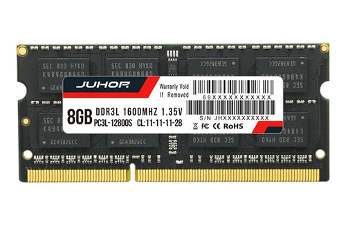 Memoria Juhor Ddr3l 8 Gb 1600 Mhz 1 Ram Para Ordenador Portá