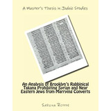 Libro An Analysis Of Brooklyn's Rabbinical Takana Prohibi...