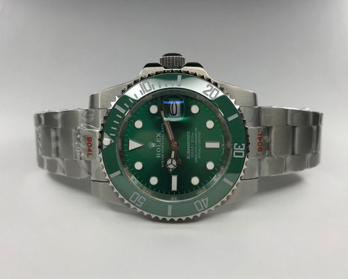 Reloj Automático Submariner Hulk Bisel De Cerámica Real.