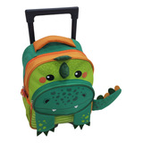 Mochila Masculina Infantil Pequena Com 2 Rodinhas