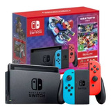 Console Nintendo Switch 32gb + Mario Kart 8 Deluxe + 3 Meses De Assinatura 