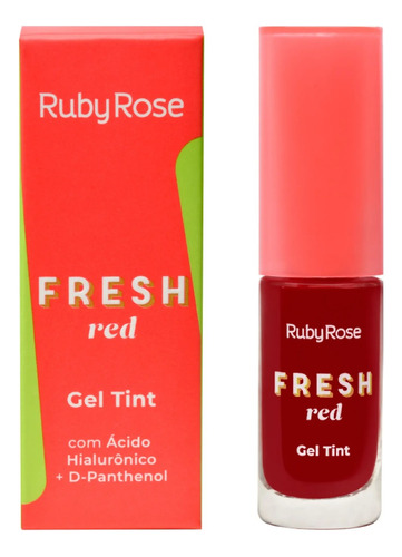 Gel Tint Labios Ruby Rose Ácido Hialurónico Intransferible