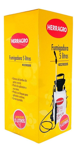 Fumigadora Manual 5 Litros - Herragro