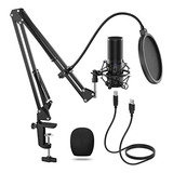 Tonor Usb Microphone Kit, Streaming Podcast Pc Condensador C