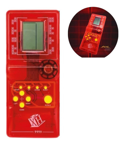 Super Mini Game Portátil Modelo Antigo Retrô  Vermelho