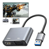 Convertidor Usb3.0 A Hdmi+vga De Full Hd 1080p Para Win/mac