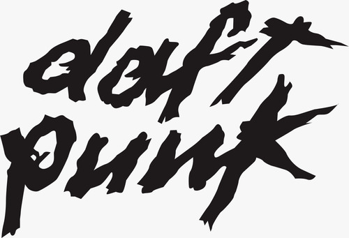 Vinil Sticker Calcomania Auto Logo Daft Punk Banda Rock