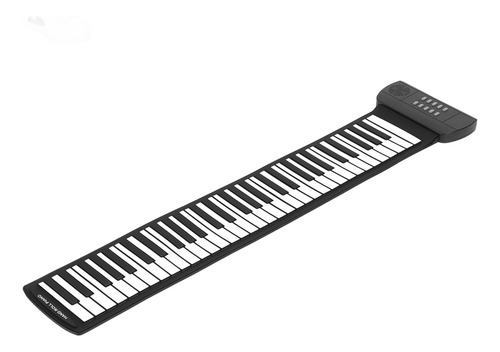 Piano Enrollable Eléctrico, 61 Teclas, Estéreo 4d Portátil