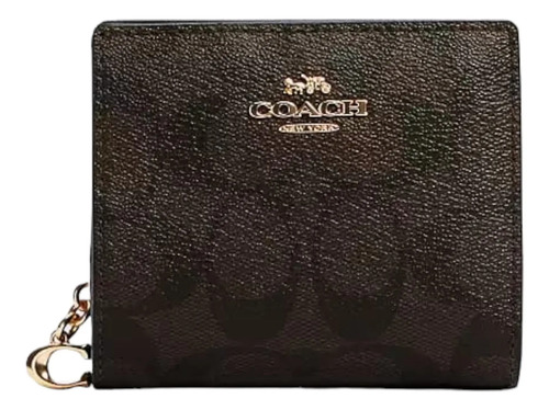 Cartera Coach Para Dama Snap Wallet C3309 Original