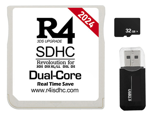 Tarjeta R4 2024, Adaptador R4 Sdhc, 32 G, 300 En 1, Para 3ds