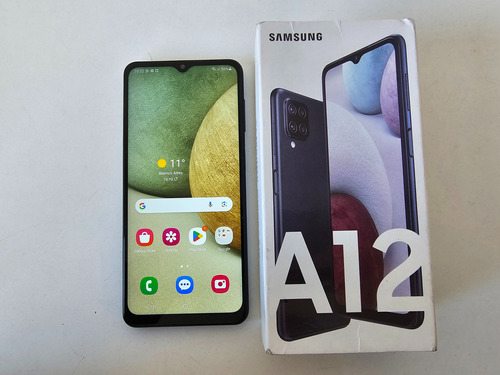 Samsung Galaxy A12 64gb 4gb Ram Negro Con Caja 