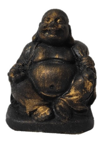 Miniatura Para Terrário Buda Hotei Resina 1 Unidade Enfeite