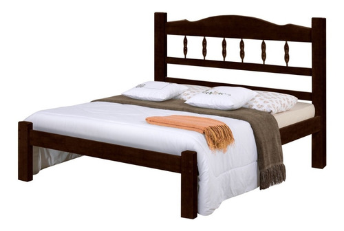 Cama Madeira Maciça De Angelim - Roma-imbuia