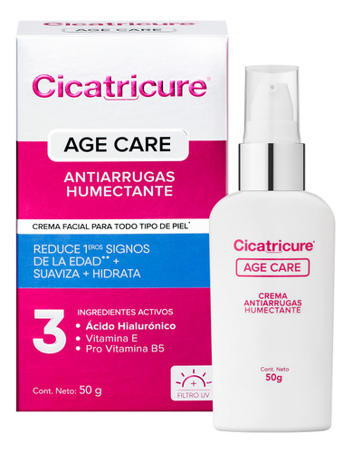 Cicatricure Age Care Crema Antiarrugas Humectante 50 G