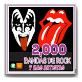 2000 Logos Bandas De Rock Vectores Estampado Corte Sublimado