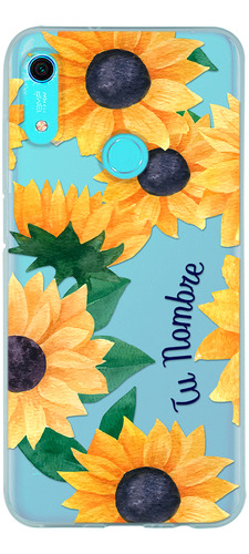 Funda Para Huawei Para Mujer Girasoles Con Nombre