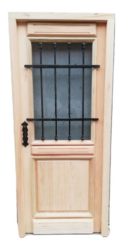 Puerta De Madera Colonial Estilo Antigua 80x200