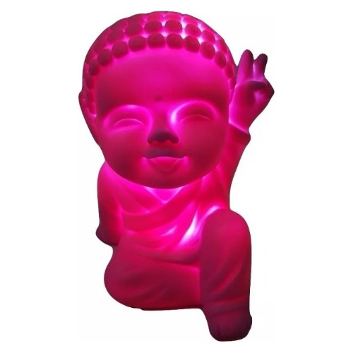 Buda Bebe Con Luz Led. 14cm. Color Rojo